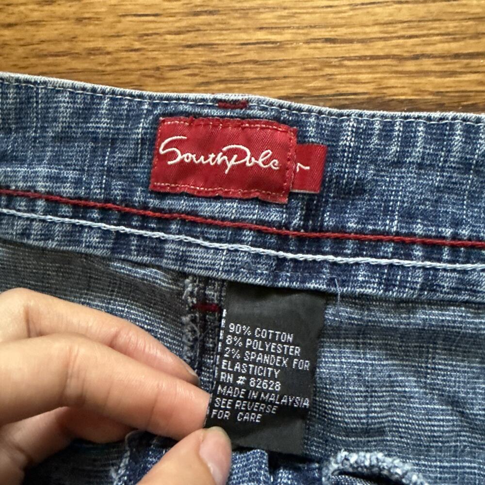 Womens Southpole Mini Skirt Jean Denim Blue Size 7 light blue C26 - Picture 5 of 11